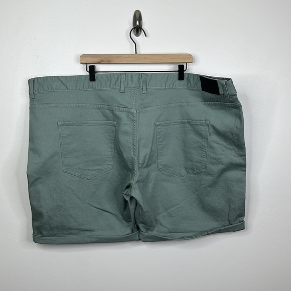 Johnny Bigg Big & Tall Sage Green Colton Print Denim Shorts Men's Size 50 - Picture 7 of 9